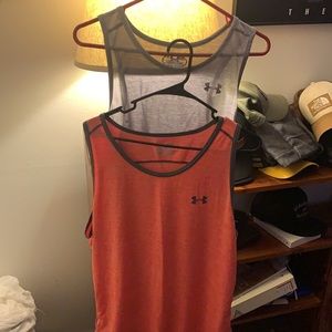 Two under armor tank tops